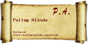 Pallag Alinda névjegykártya